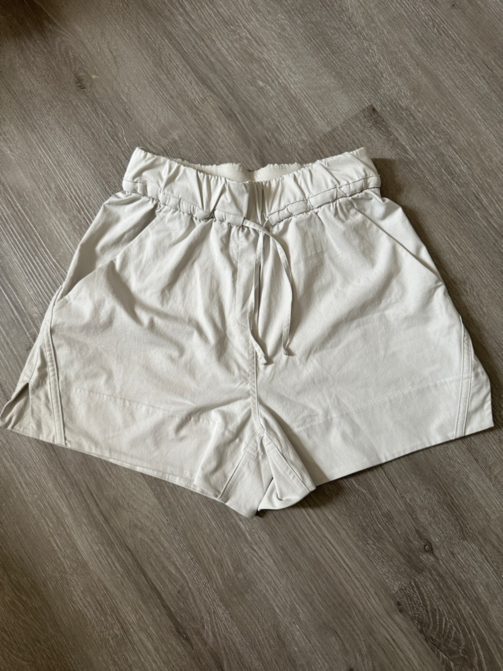 lululemon athletica Light Cream High-Waist Drawstring Shorts